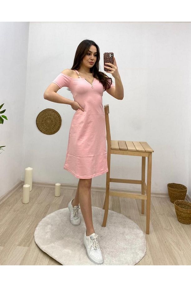 Kısa Tunik Elbise - 1
