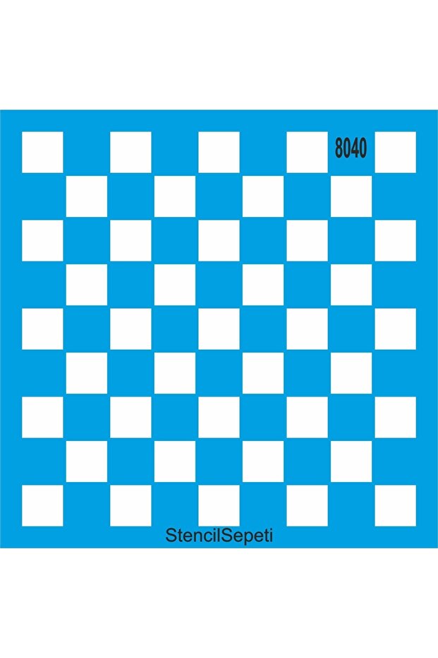 نمط مربعات - قالب رسم استنسل 40 × 40 سم