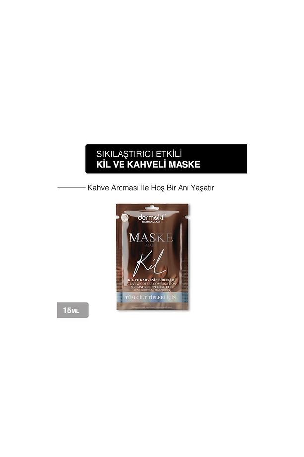 Sıkılaştırıcı Genç Görünüm Için Kil Ve Kahve Içerikli Maske 15 Ml 5'li Set - 4