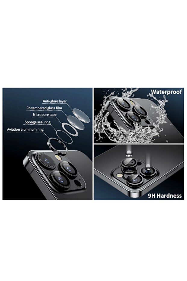 Compatible Diamond - Jewelled Silver Camera Protector for Iphone 14 & Iphone 14 Plus - 8