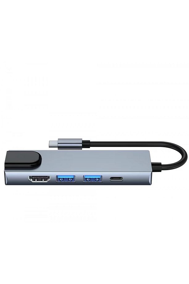 Macbook 13.6' Air 2022 M2 5 Port Usb Hub 3.0 Type C To Ethernet Adaptör Çoklayıcı Çoğaltıcı - 3