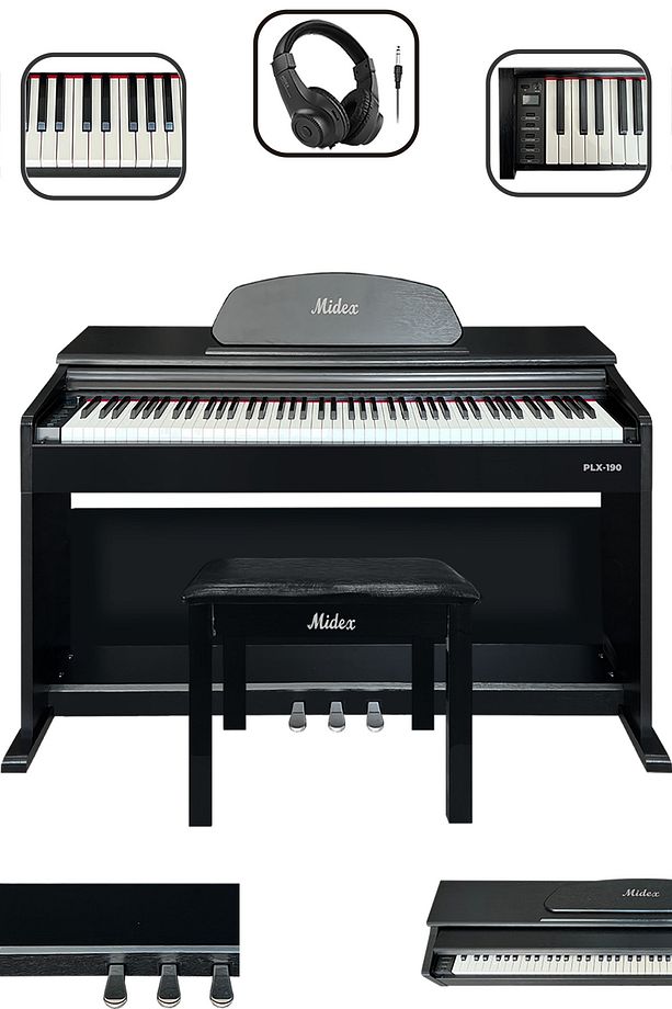Plx-190bk Siyah Dijital Piyano 88 Tuşlu Hammer Action Ve Tuş Hassasiyeti - 5