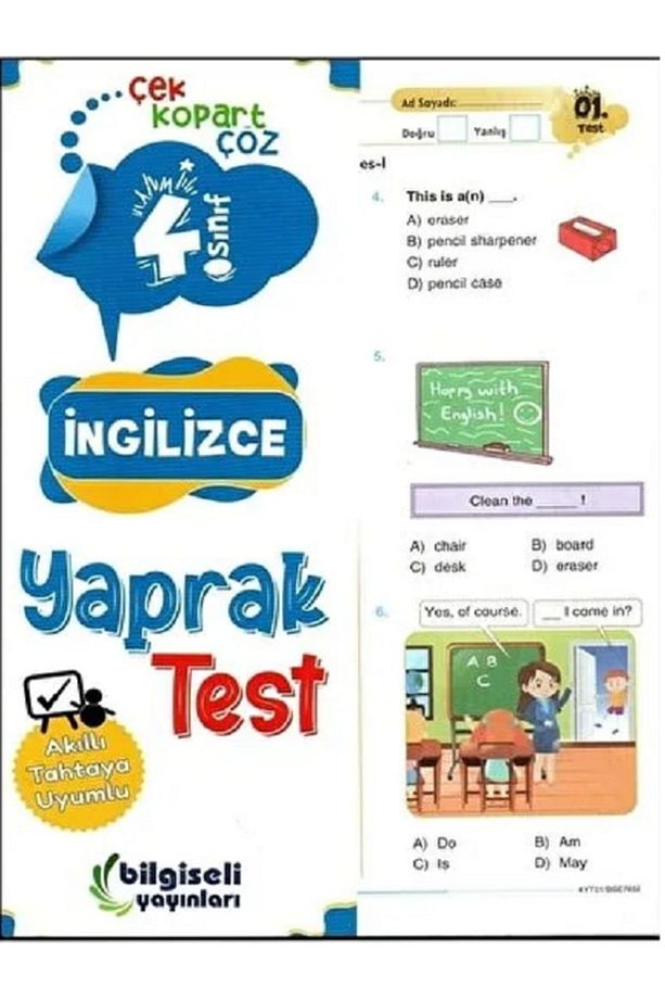 Bilgiseli Yayın 4.sınıf Ingilizce Yaprak Test - 1