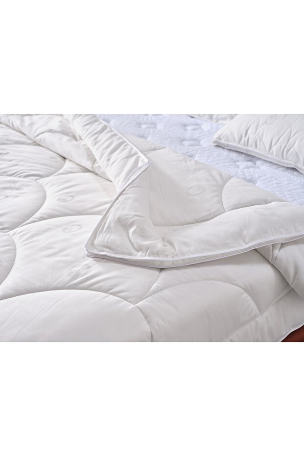 Pamuk Yorgan Beyaz - Tek King Size - 5