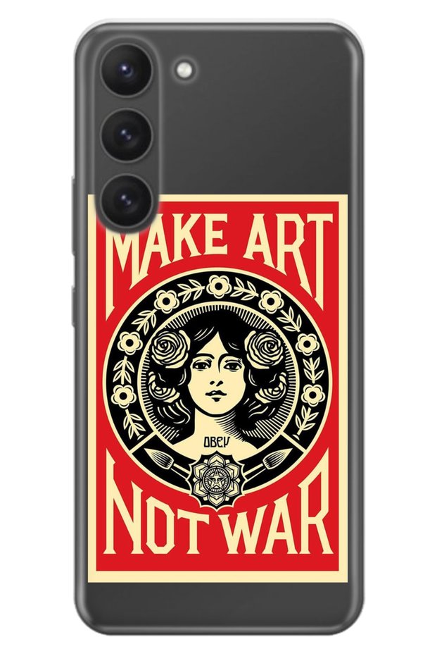 Case for Samsung Galaxy S23 0.4mm Silicone Patterned Make Art