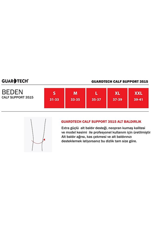 Calf Support Alt Baldırlık L - 6