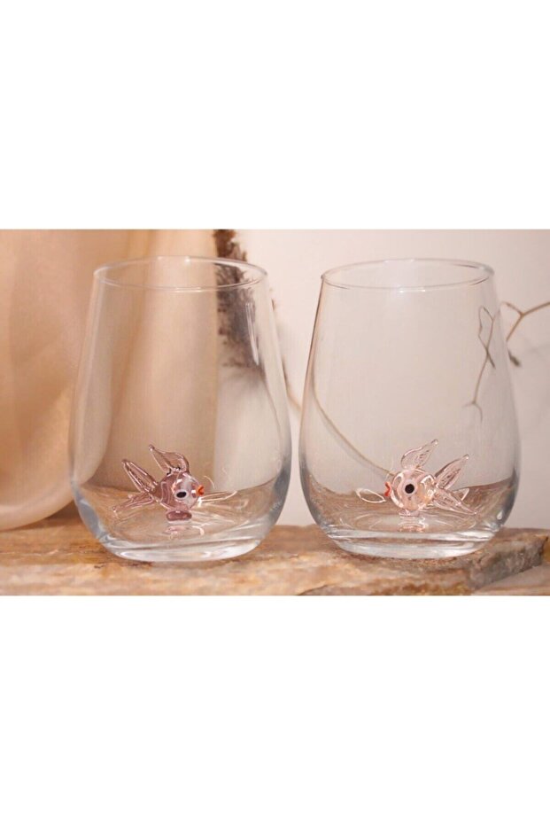Balık Cam Figürlü Su Bardağı 6'lı Set - 4