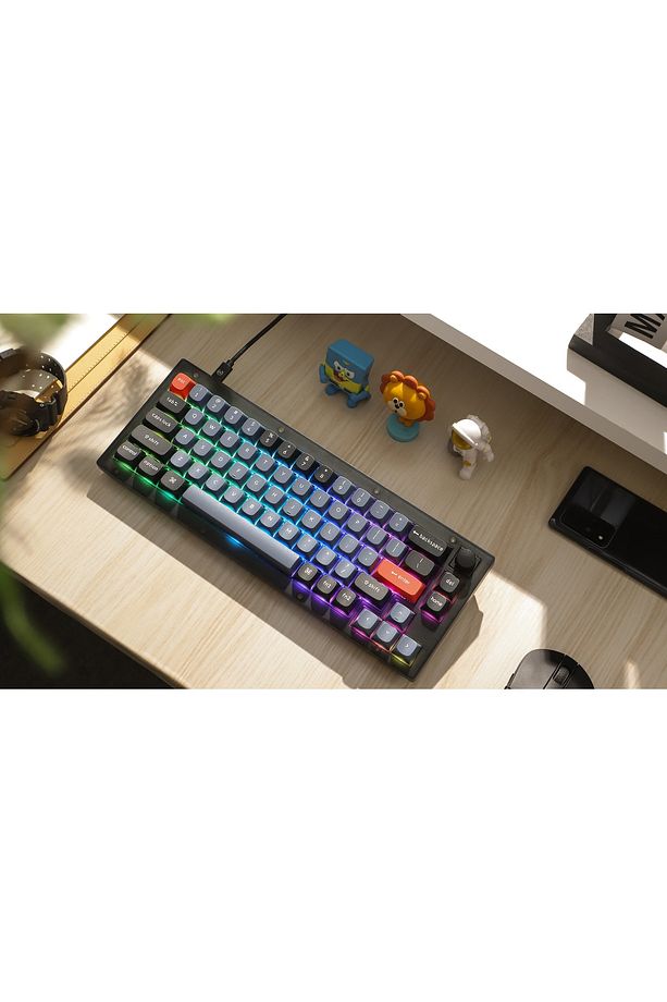 V2 Qmk- K Pro Brown-rgb-hotswap-mechanical Keyboard Full Assembled Knob -frosted B - 4