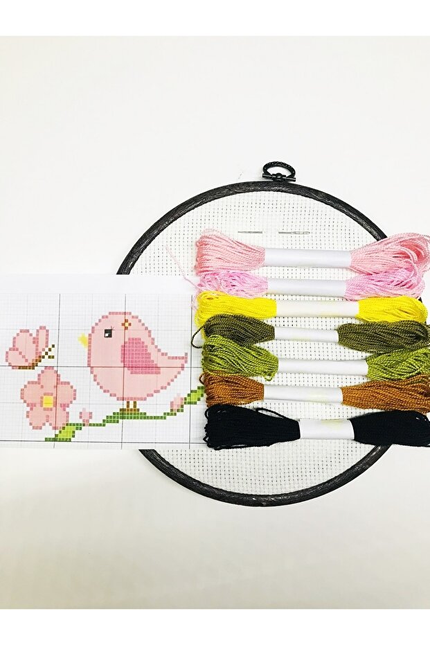 Cross Stitch Etamine Kit Embroidery Set 015