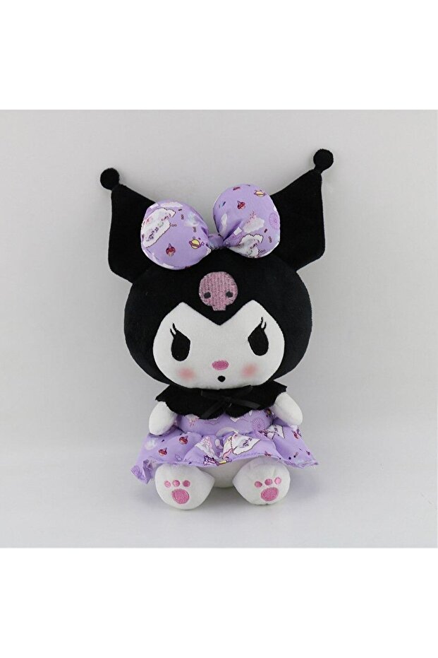 Kawaii Sanrio Kuromi Cartoon Plush Toy 25 Cm