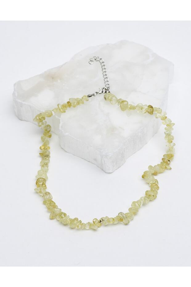 Citrine Broken Stone Model Natural Stone Necklace