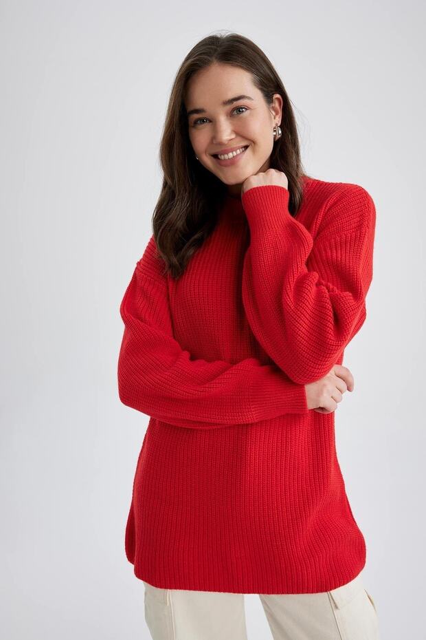 تونيك أساسي منسوج بقصة عادية - 5