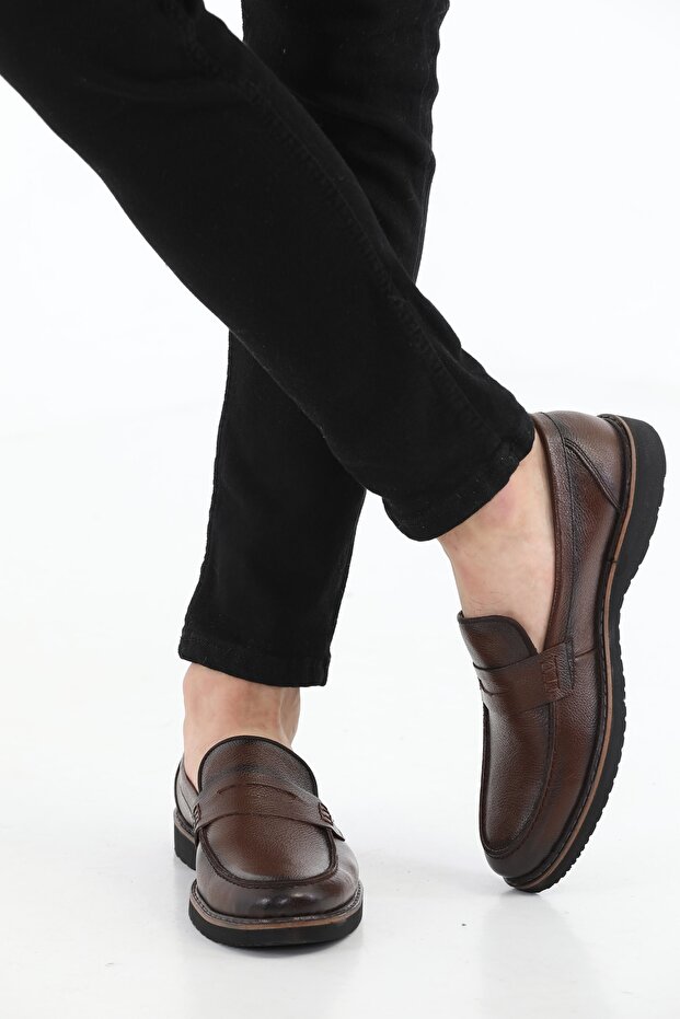 M.karaca Genuine Leather Orthopedic College Classic Men's Shoes