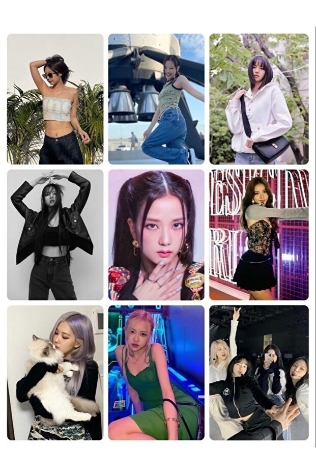 Black Pink 6 No -kpop- 9 Piece Photocard Set