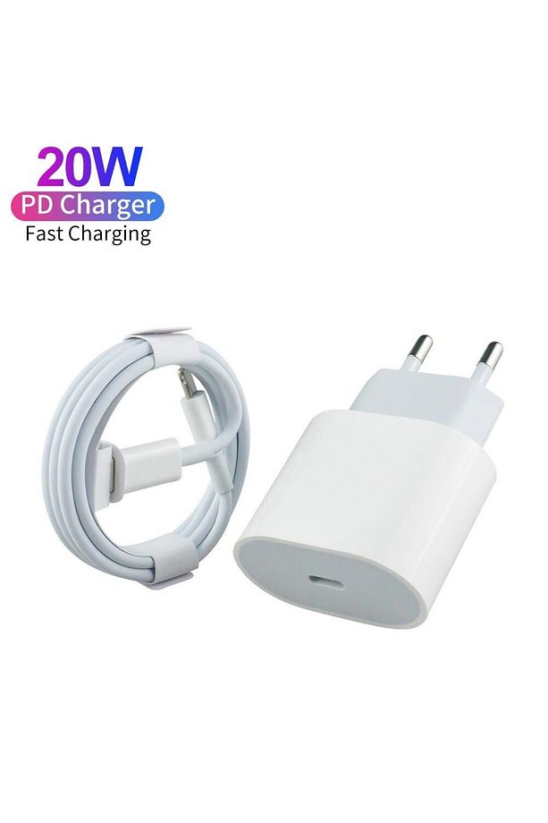 Gn-59 Iphone 14 13 12 Pro Max 11 8 20w Pd Hızlı Şarj Type-c Şarj Seti Duvar Şarjı - 2