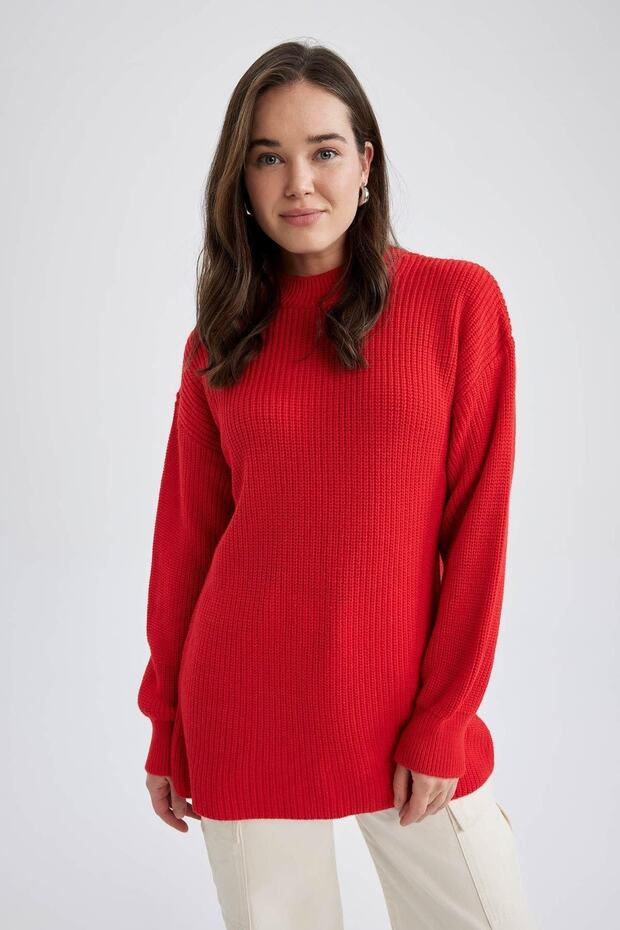 تونيك أساسي منسوج بقصة عادية - 7