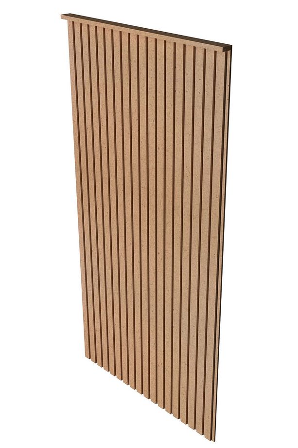 Dekoratif Duvar Paneli ( 54 X 105 Cm ) Boyanabilir Ahşap 10 Mm Ham Mdf Duvar Paneli - 3