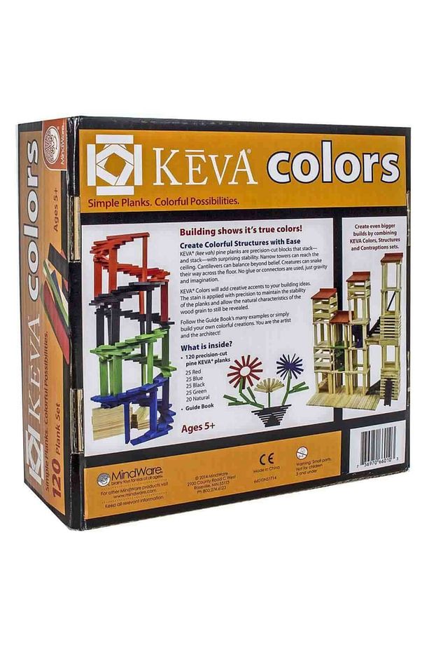 Keva Colors Ahşap Yapı Blokları 120 Parça - 5