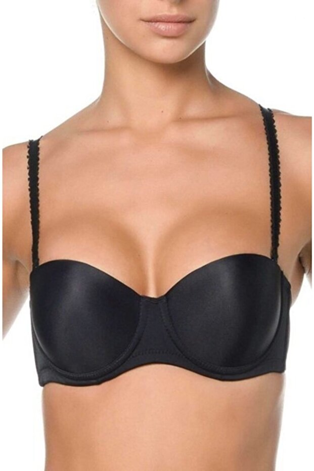 Women's Black Empty Cap Strapless Bra New Season