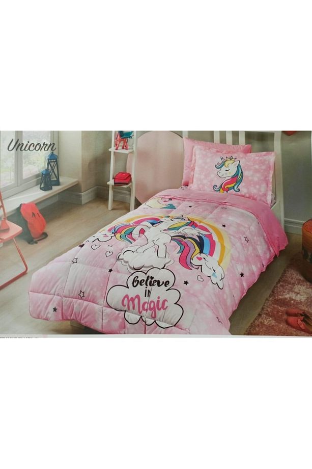 Uyku Seti Tek Kişilik Ranforce Unıcorn Pembe - 1