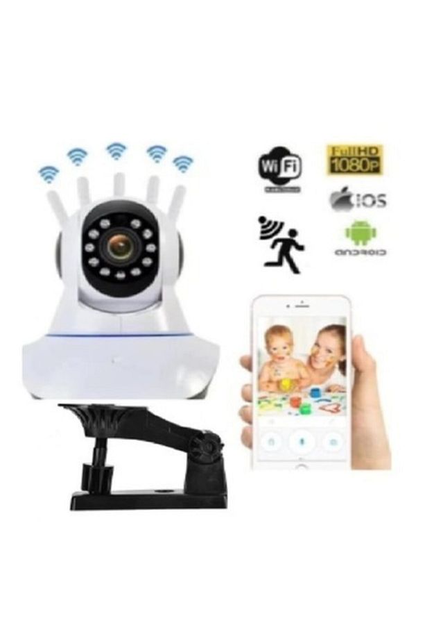 Kablosuz Wifi Ip Kamera 360º Bebek Izleme Ip Kamerası 1080p 2 Mp - 2