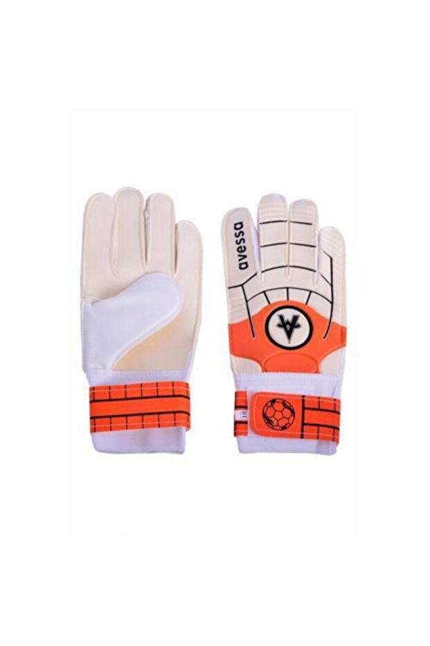 Velcro Orange Goalkeeper Gloves