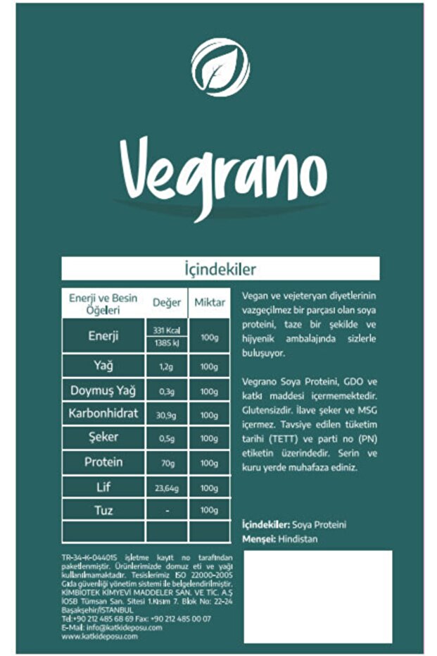 Soya Proteini 5 X 100 g - 2