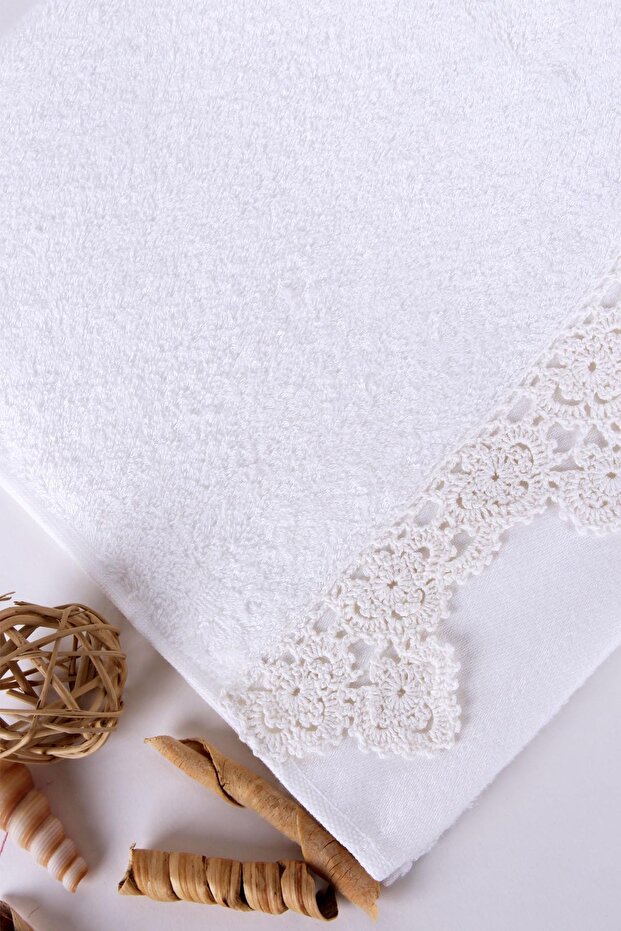 El Örmesi Dantelli Bambu 76x137 Havlu - 2