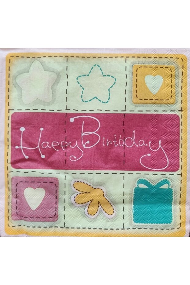 Happy Birthday Birthday Napkin 14 Pieces