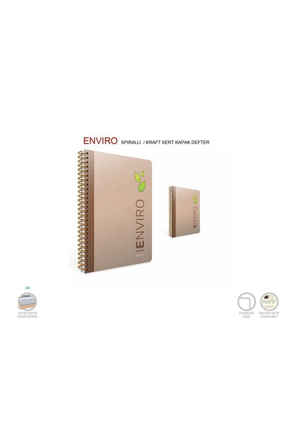 Defter A6 Envıro Spr.kraft Sert 80yp.kar2335 - 1
