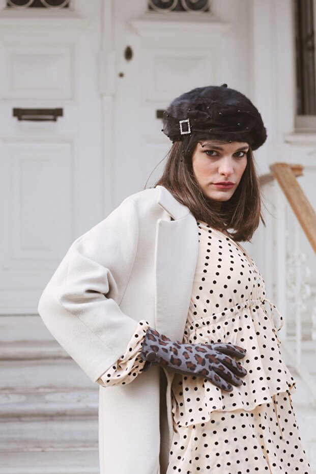 Kadın Siyah Şapka - 2