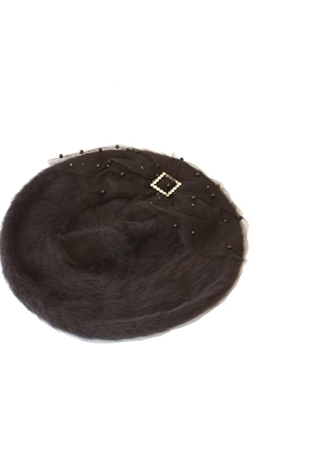 Kadın Siyah Şapka - 4