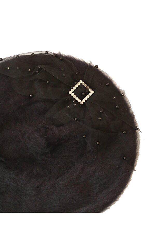 Kadın Siyah Şapka - 5