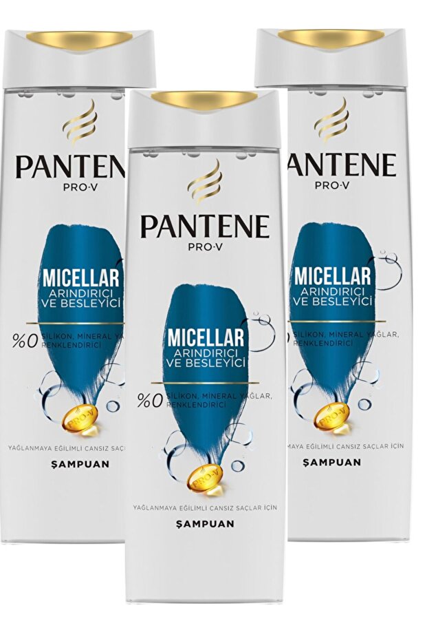 Micellar Arındırıcı Ve Besleyici Şampuan 400 ml 3 Adet - 1