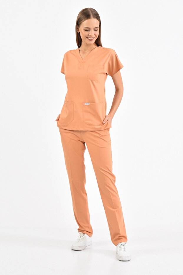 Lycra Camel Surgical Uniform Set