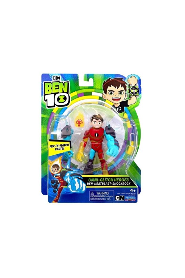 Action Figures S1W13 - Omni - Glitch Heroes Ben Heatblast Shockrock - 3