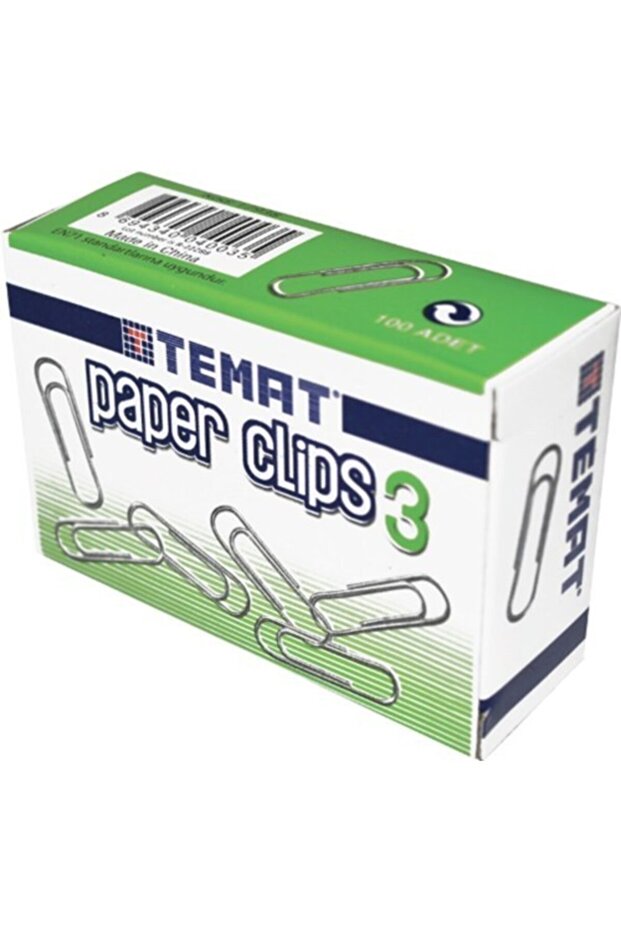Paper Clip No:3 28mm - 6 Packs of 100