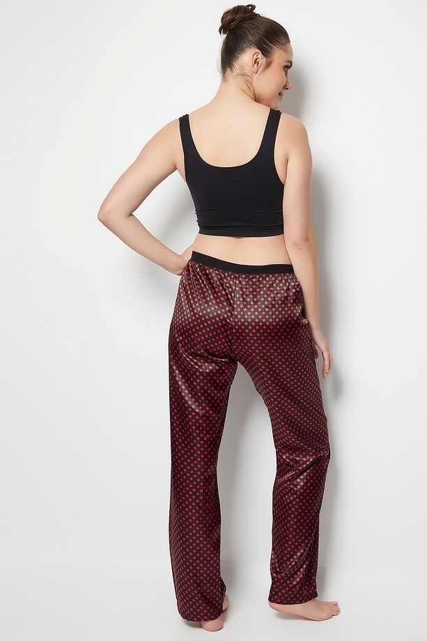 Saten Tek Alt Pijama - 6