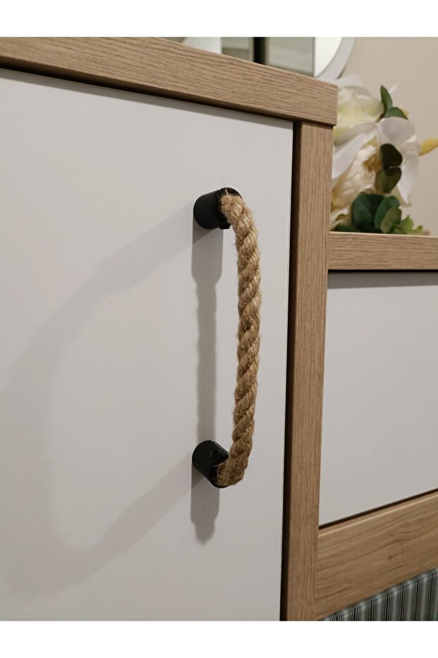 96mm Hasır Kulp Kapı Dolap Vestiyer Çekmece Kulbu Hasırkulp 96mm - 3
