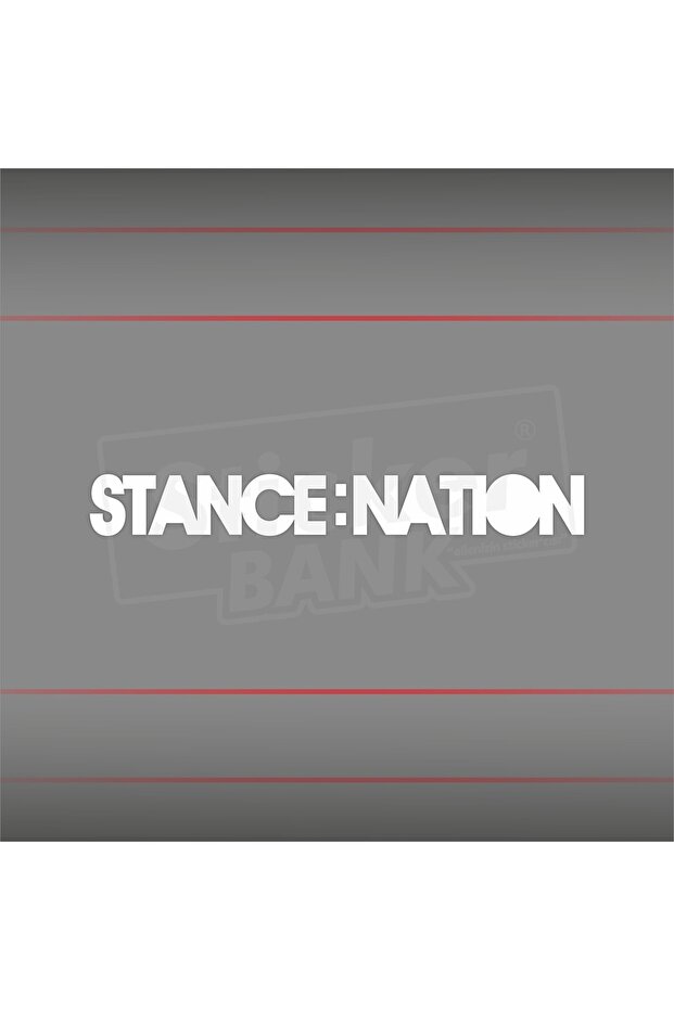 Car Sticker Stance Nation Sticker