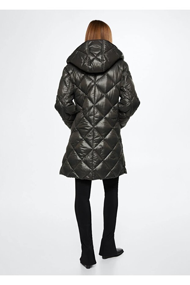 Kapüşonlu Kapitone Anorak - 4