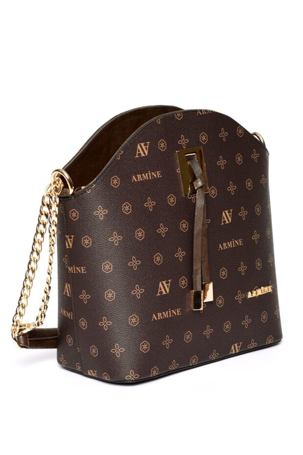Women's Hand and Shoulder Bag Brown 102