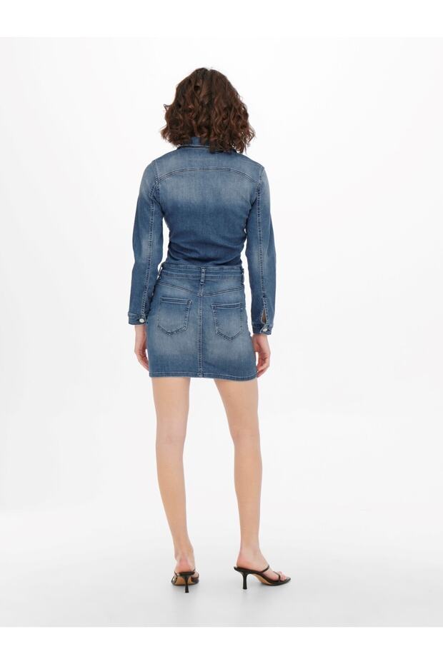 Onlblush Ls Stretch Dnm Dress Add - 6