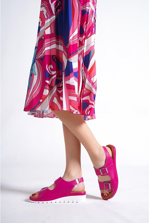 Agnes Double Buckle Comfort Sandals