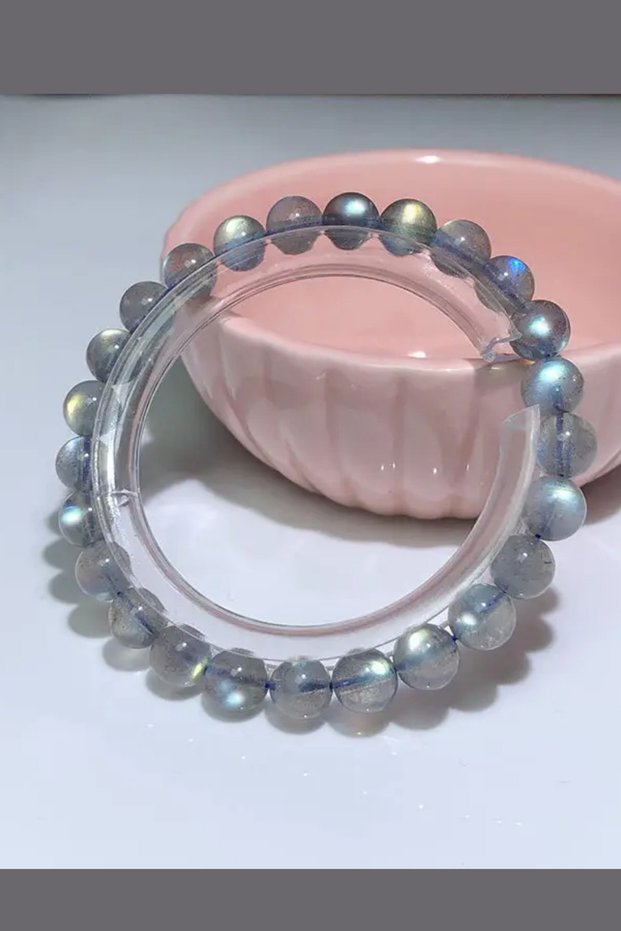 Moon Stone Natural Stone Bracelet Aa Quality Yin And Yang So Female And Male Energy 100% Real Stone