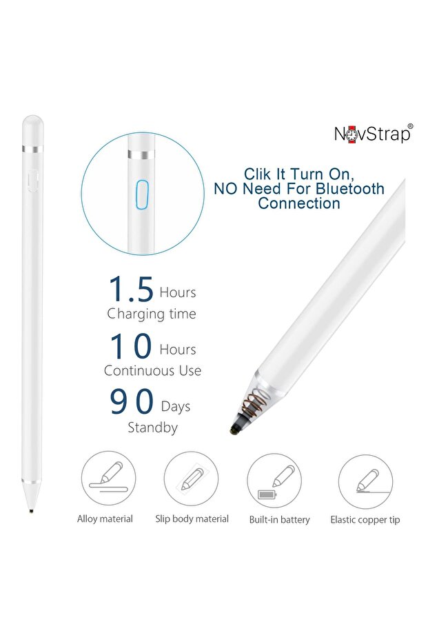 Huawei Mediapad T3/t5/t8/t10/t10s/matepad Uyumlu Active Stylus Dokunmatik Tablet Kalemi - 6