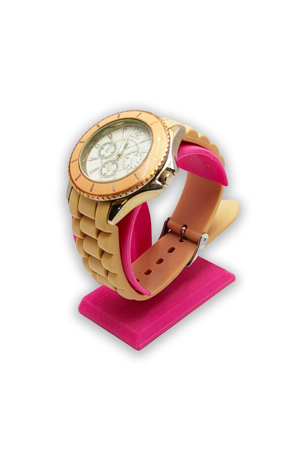 Pembe Renk Saat Standı - 1