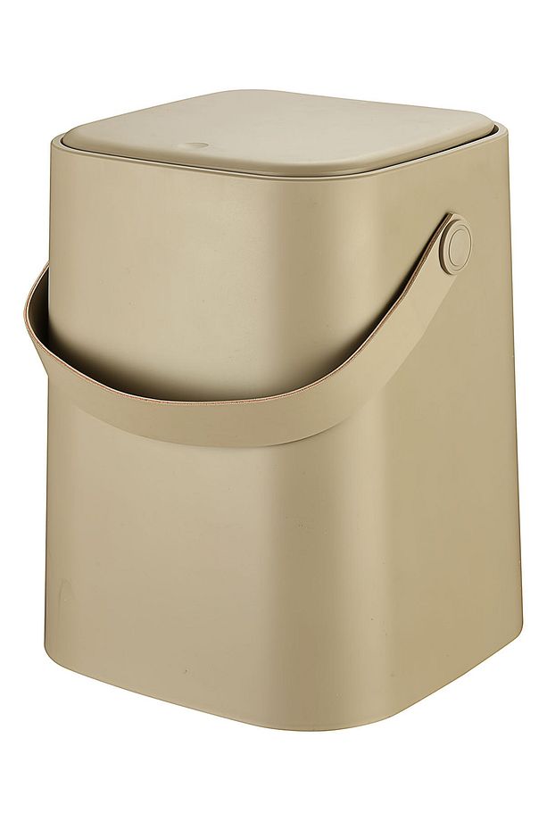 Tutma Saplı Iç Kovalı Tezgah Üstü Mutfak Ve Banyo Çöp Kovası 8 Lt - Latte - 6