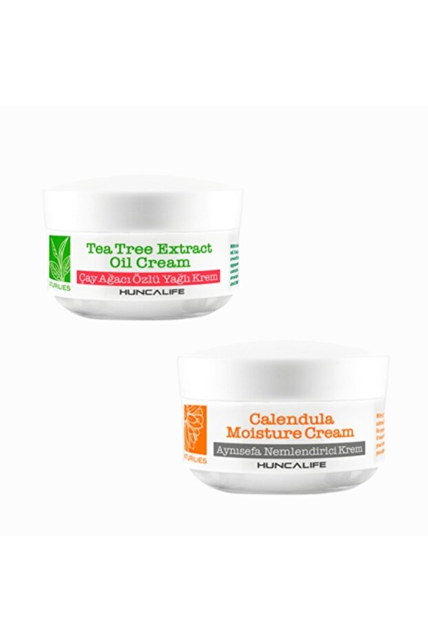 Naturilies Tea Tree Extract Cream + Naturilies Calendula Extract Cream