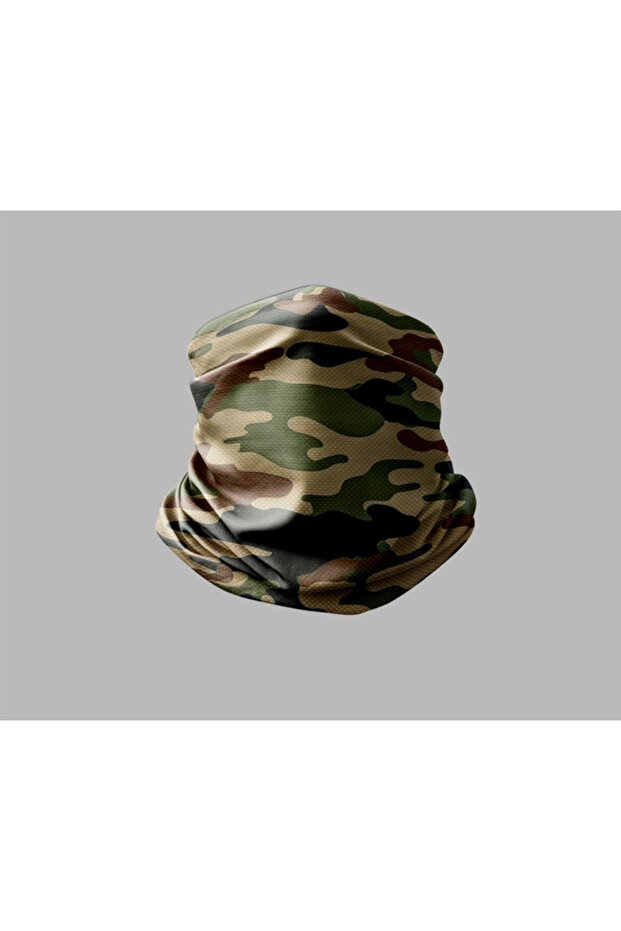 Camouflage Designed Biker Buff Mask Outdoor Neck Collar Unisex Bandana
